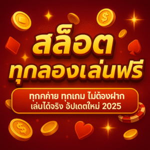 สล็อตทดลองเล่นฟรี