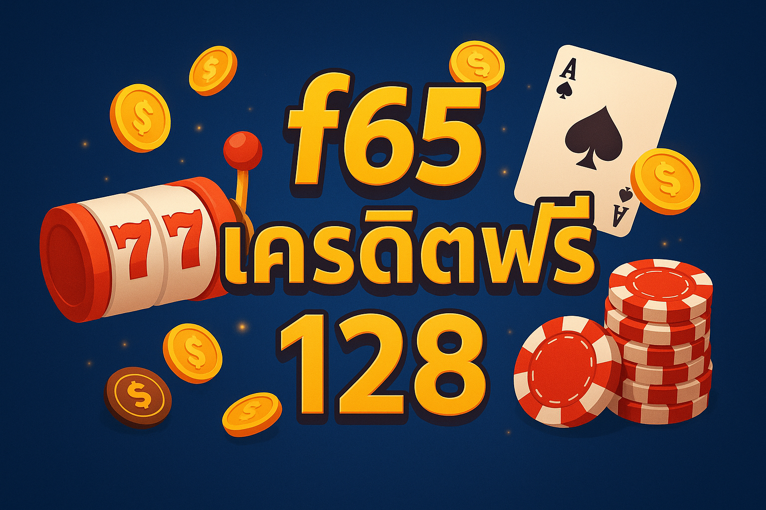 f65 แจกเครดิตฟรี 128 เครดิต เอาใจผู้เล่นสายประหยัด ใช้ทดลองเกม