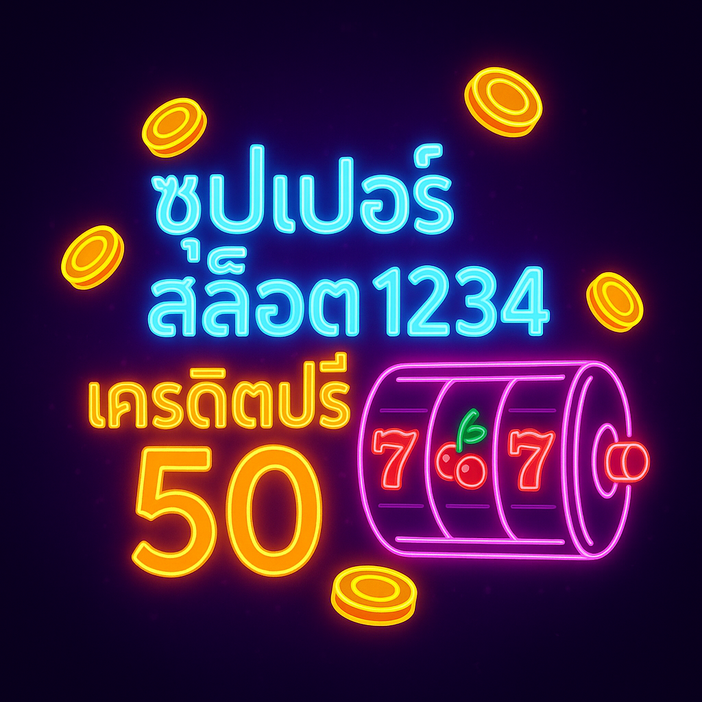 ซุปเปอร์ สล็อต 1234 เครดิตฟรี 50 กดรับไว เทิร์นชัด ทดลองเกมคุ้ม ถอนได้ตามเงื่อนไข