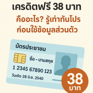 บัตรประชาชน เครดิตฟรี 38 บาท คืออะไร ปลอดภัยไหม ควรแลกข้อมูลส่วนตัวกับโปรเครดิตฟรีหรือเปล่า รู้เท่าทันเงื่อนไข ความเสี่ยง และการป้องกันข้อมูลส่วนบุคคลก่อนตัดสินใจ