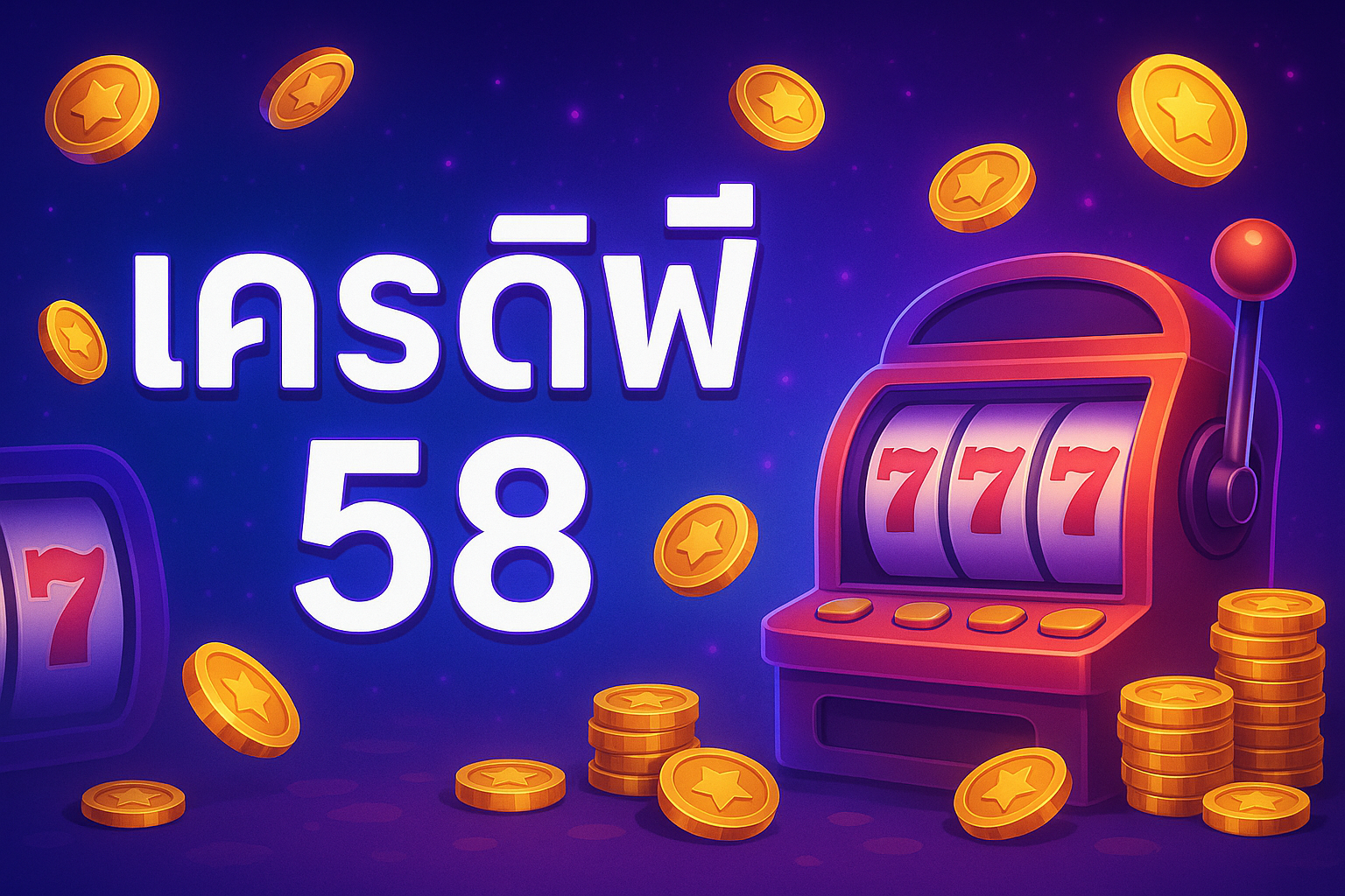 เครดิตฟรี 58 แค่สมัครและทำตามเงื่อนไข รับเครดิตไปปั่นต่อฟรี ลุ้นทำเทิร์นครบแล้วถอนได้จริงยล่