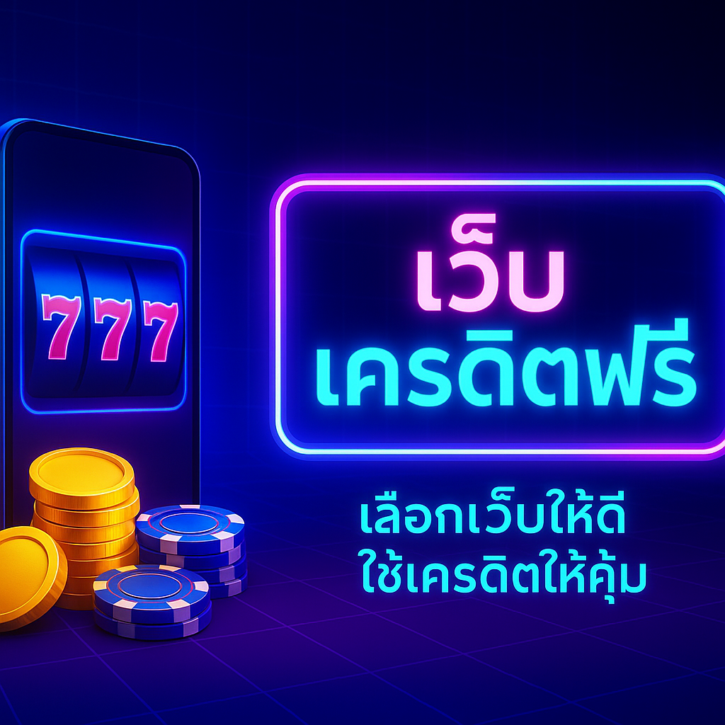 เว็บ เครดิตฟรี เลือกยังไงให้คุ้ม ปลอดภัย และไม่พังการเงินตัวเอง