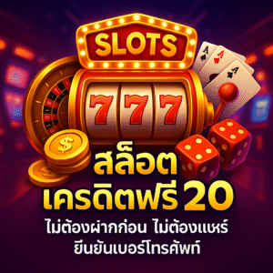 สล็อต เครดิตฟรี 20 ไม่ต้องฝากก่อน ไม่ต้องแชร์ ยืนยันเบอร์เพื่อรับเครดิต