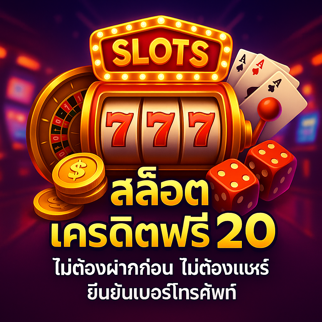 สล็อต เครดิตฟรี 20 ไม่ต้องฝากก่อน ไม่ต้องแชร์ ยืนยันเบอร์เพื่อรับเครดิต