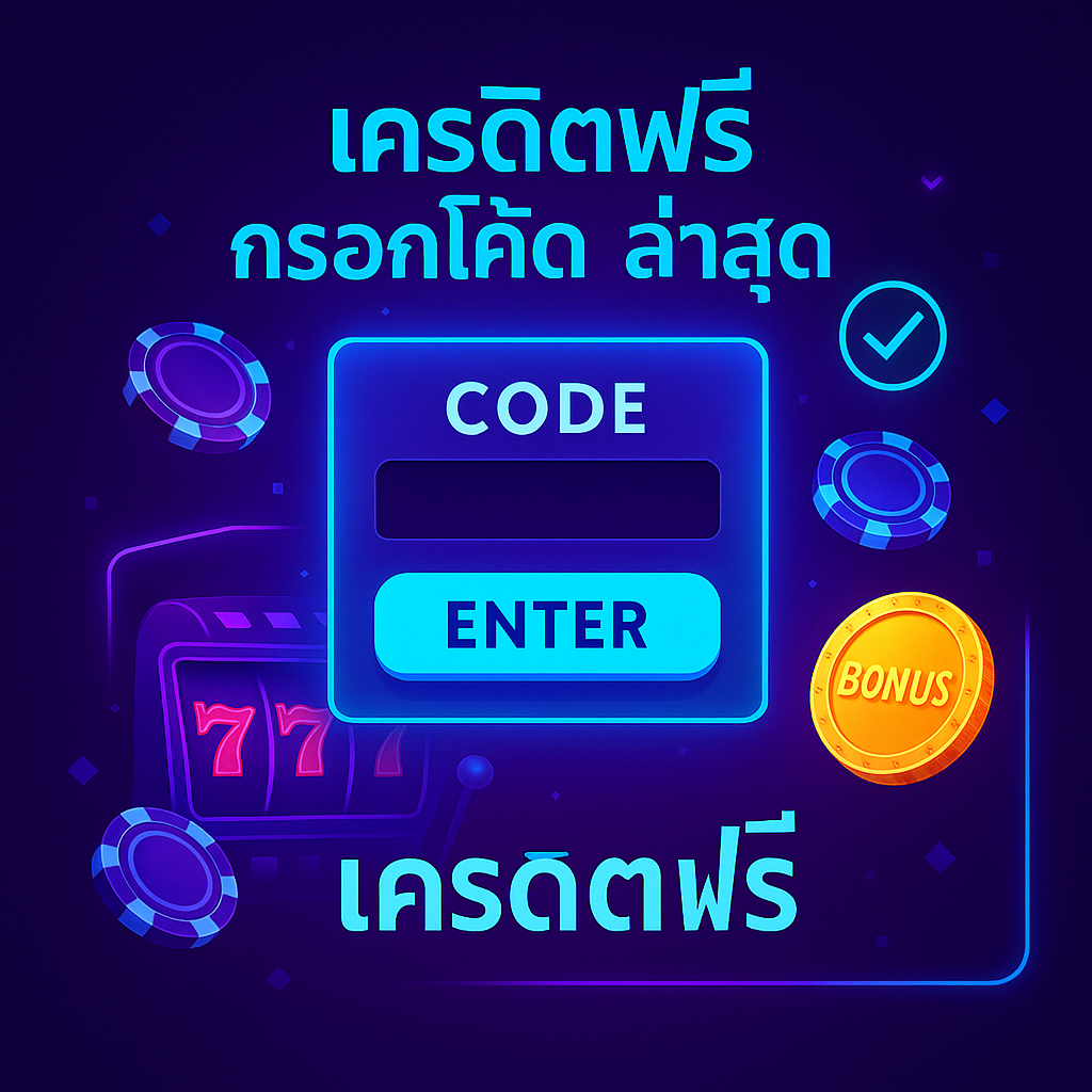 เครดิตฟรี กรอกโค้ด ล่าสุด เครดิตฟรี โปรแรงสำหรับผู้เล่นยุคใหม่ รับ