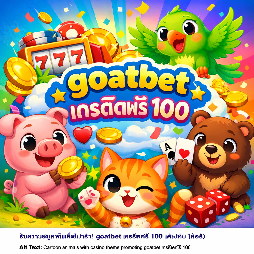 goatbet เครดิตฟรี 100 ทางเลือกเริ่มต้นใหม่ของสายเดิมพันออนไลน์