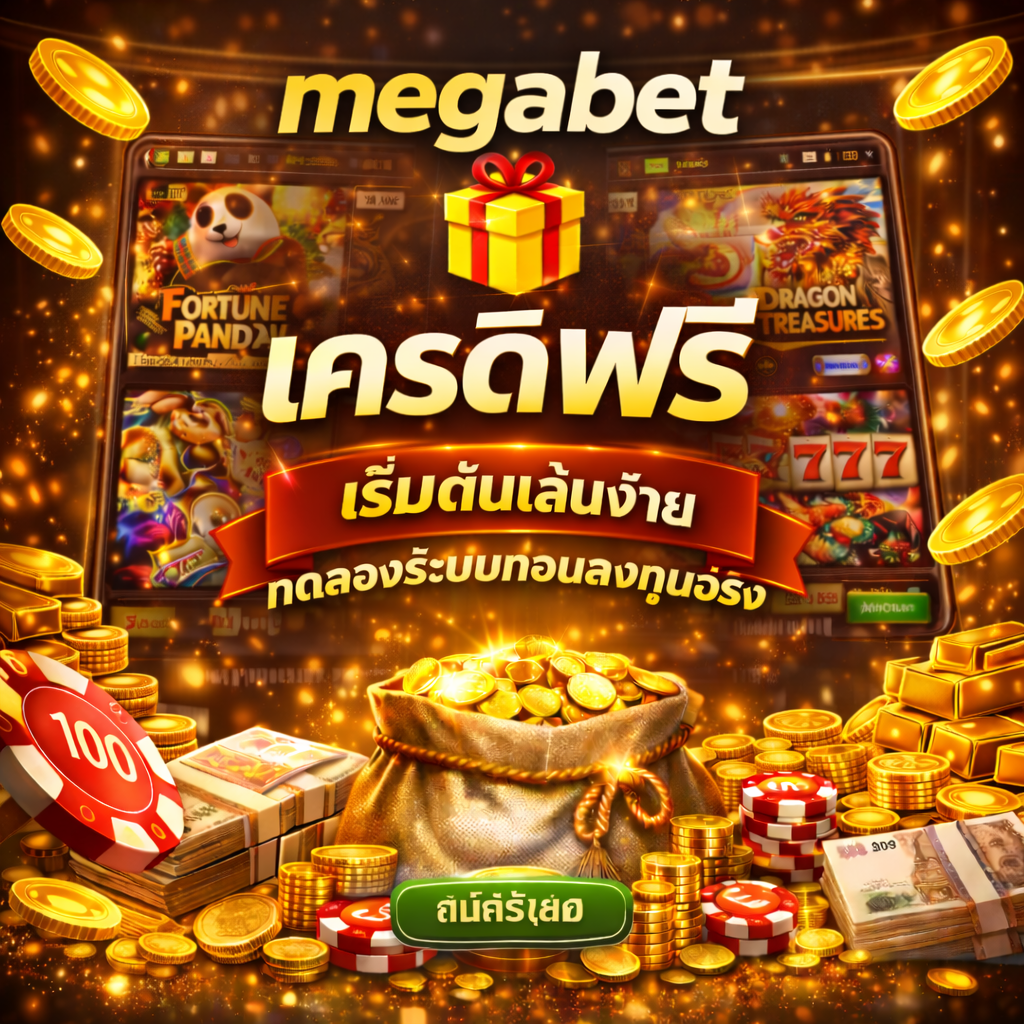 megabet เครดิตฟรี เริ่มต้นเล่นง่าย ทดลองระบบก่อนลงทุนจริง
