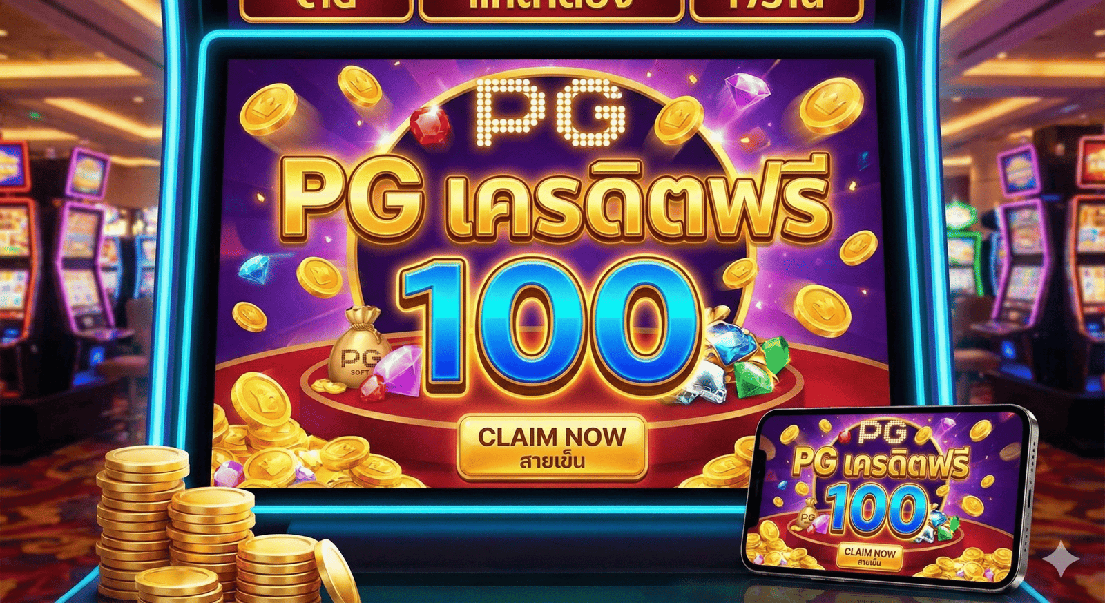 pg เครดิตฟรี 100