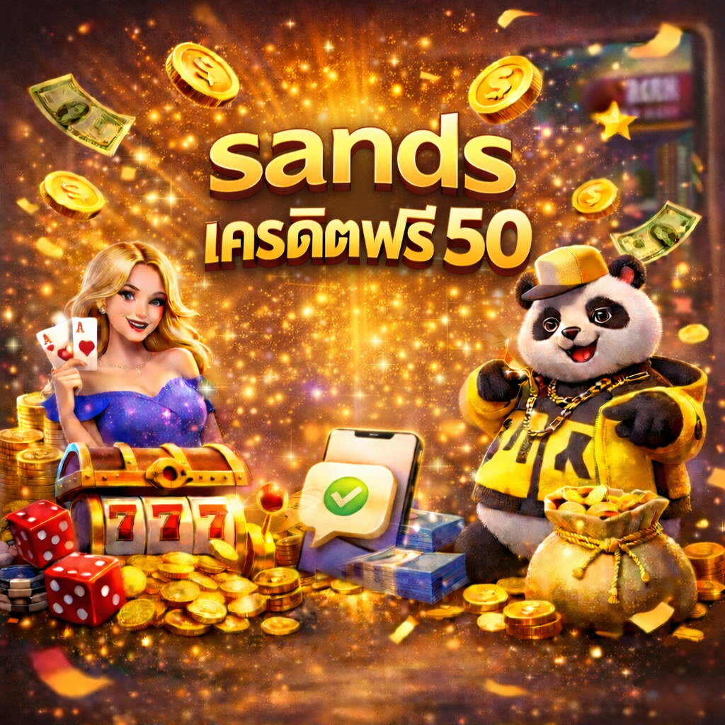 sands เครดิตฟรี 50 สมัครง่าย ทดลองเล่นสล็อตจริง ไม่ต้องลงทุนก่อน