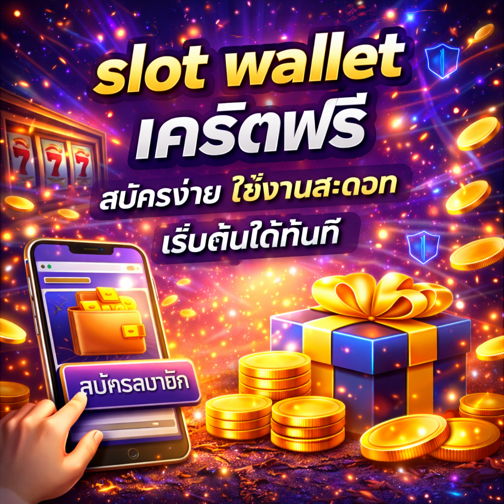 slot wallet เครดิตฟรี สมัครง่าย ใช้งานสะดวก เริ่มต้นได้ทันที