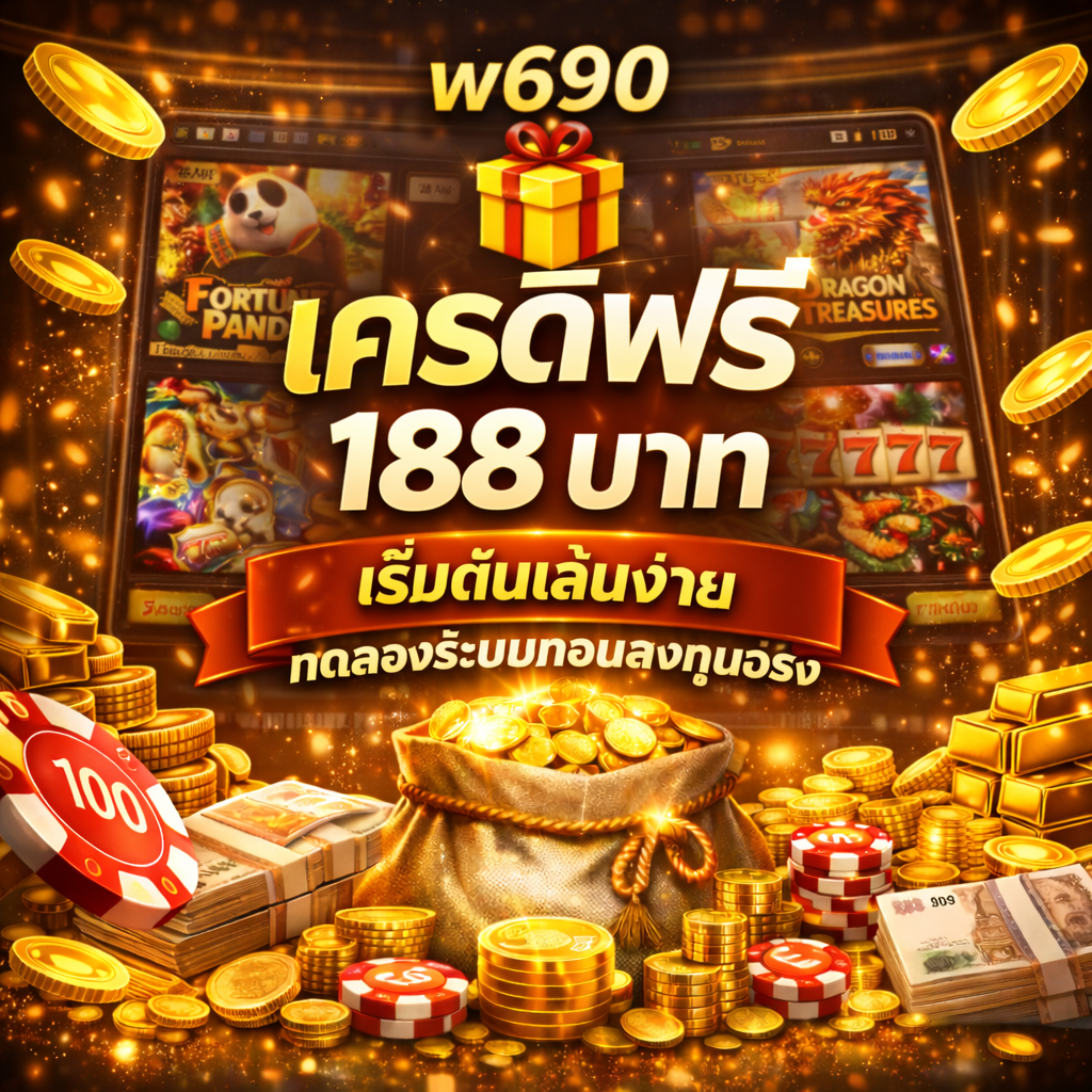 w690 เครดิตฟรี 188 บาท ทางเลือกผู้เล่นยุคใหม่ เล่นฟรีไม่ต้องเสี่ยง