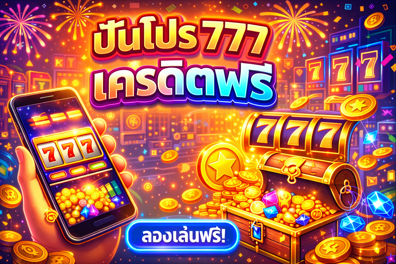 ปันโปร 777 เครดิตฟรี สำหรับคนอยากลองเล่นเกมออนไลน์แบบไม่ต้องลงทุน เล่นฟรีก่อน เรียนรู้ระบบก่อนตัดสินใจ