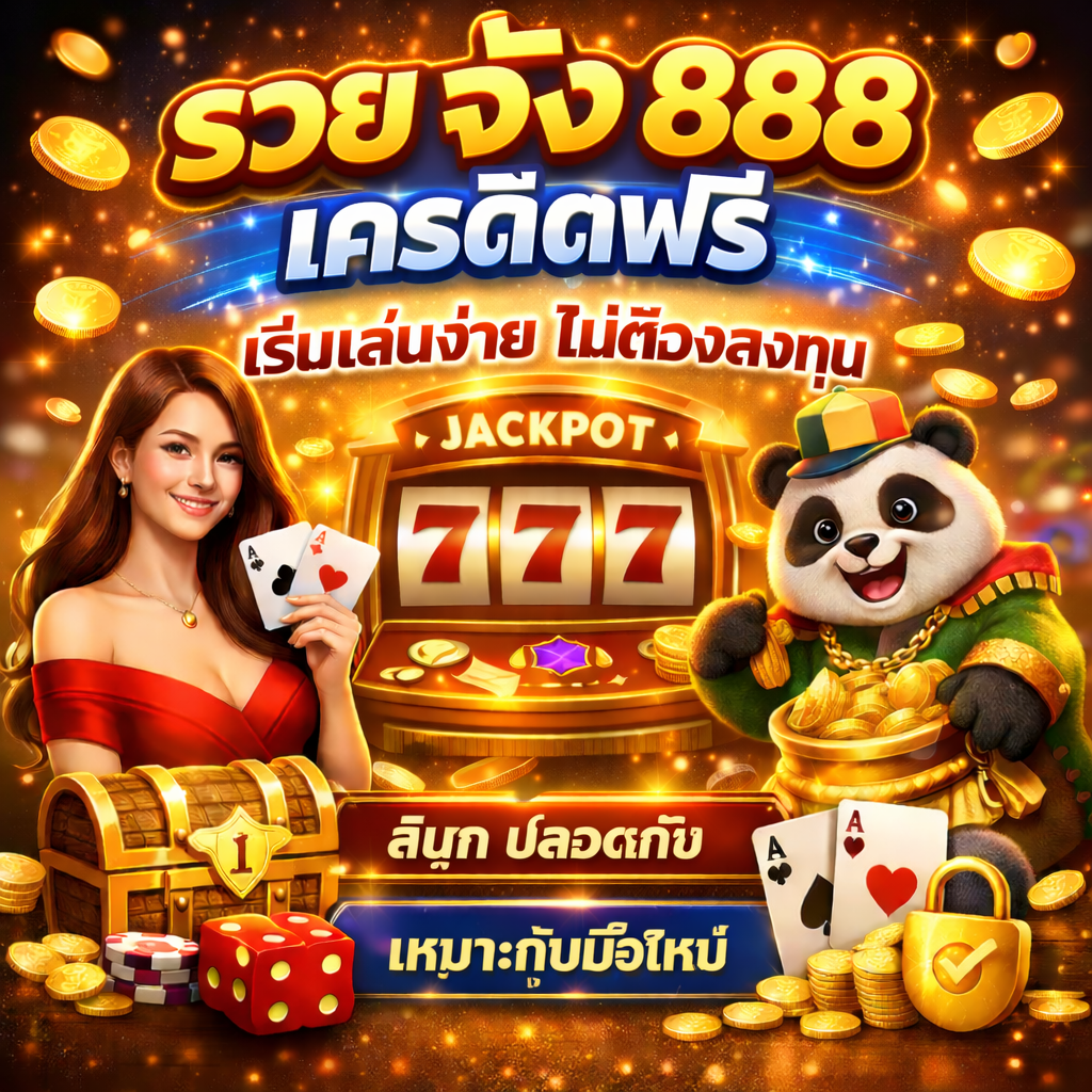 รวย จัง 888 เครดิตฟรี เริ่มเล่นง่าย ไม่ต้องลงทุน สนุก ปลอดภัย เหมาะกับมือใหม่