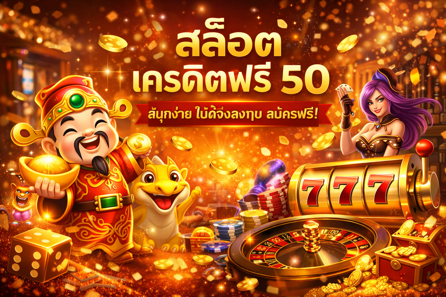 สล็อต เครดิตฟรี 50 โอกาสทดลองเล่นสล็อตแบบไม่ต้องกังวล