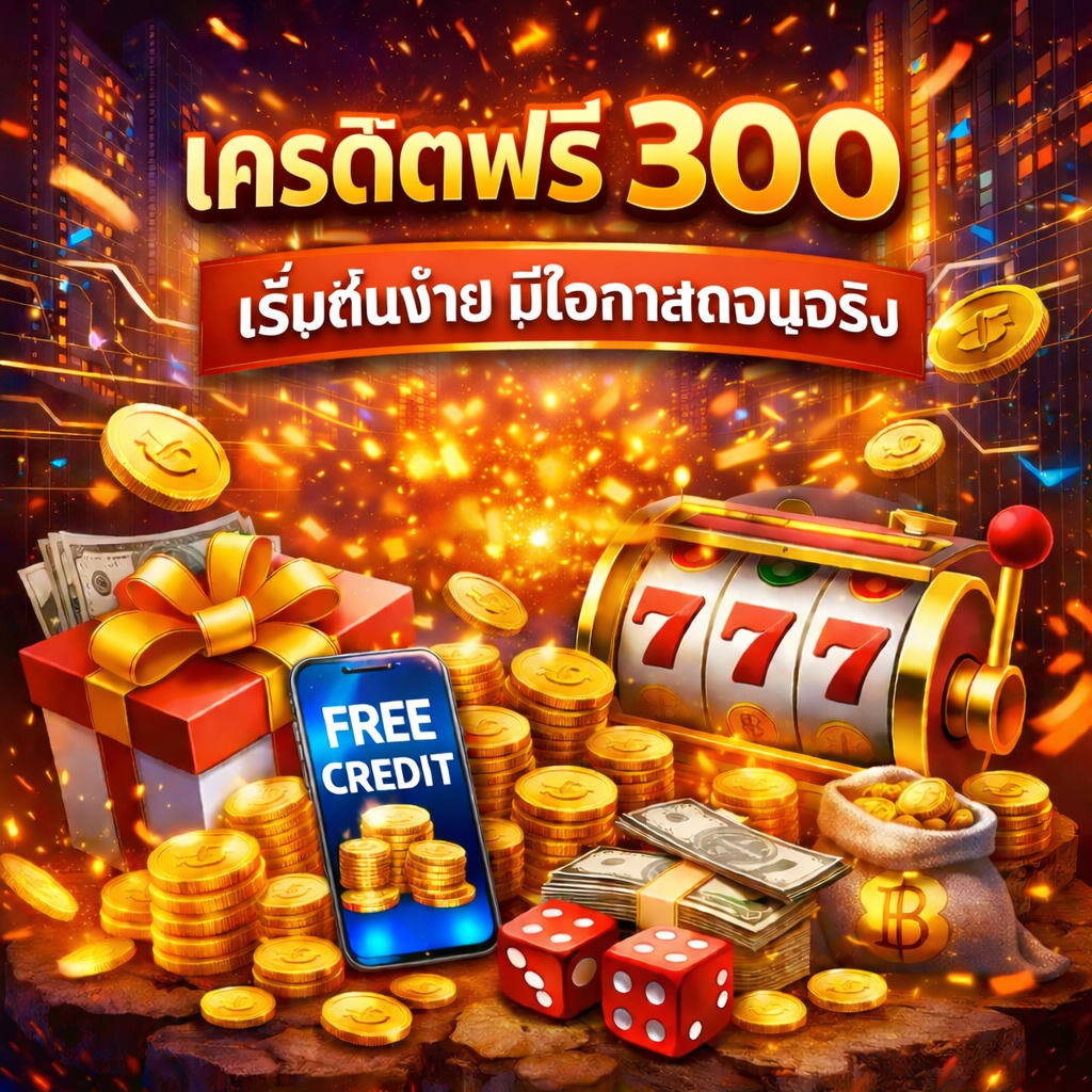 เครดิตฟรี 300 ถอนได้ เริ่มต้นง่าย มีโอกาสถอนจริง