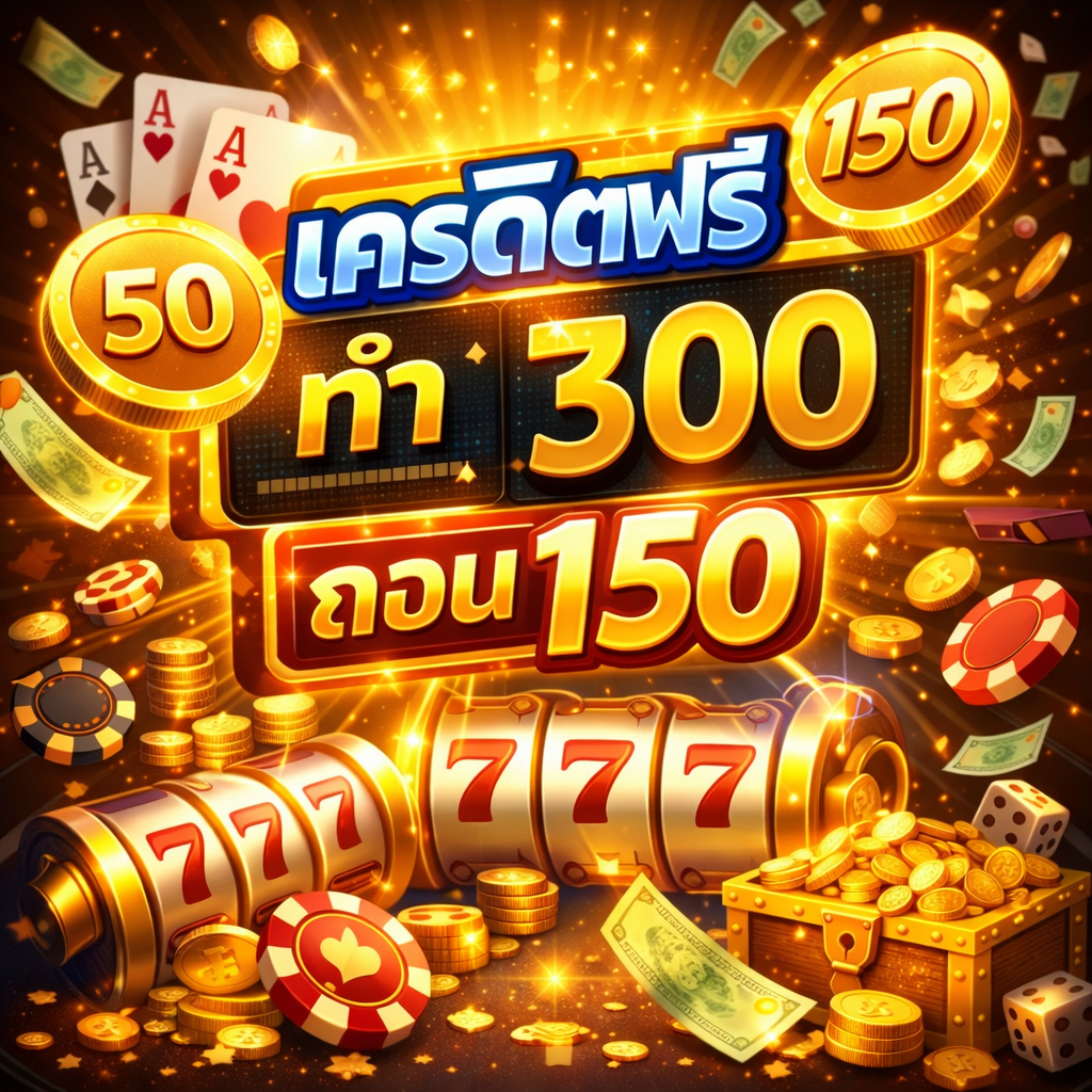 เครดิตฟรี 50 ทำ 300 ถอน 150 โปรเริ่มต้นที่ตอบโจทย์มือใหม่