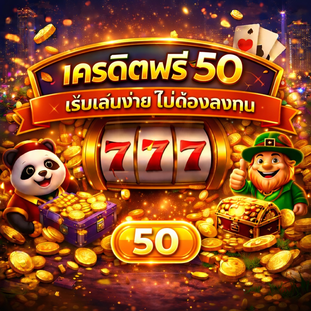 เครดิตฟรี 50 ไม่ต้องฝาก ไม่ต้องแชร์ เริ่มเล่นง่าย ไม่ต้องลงทุน