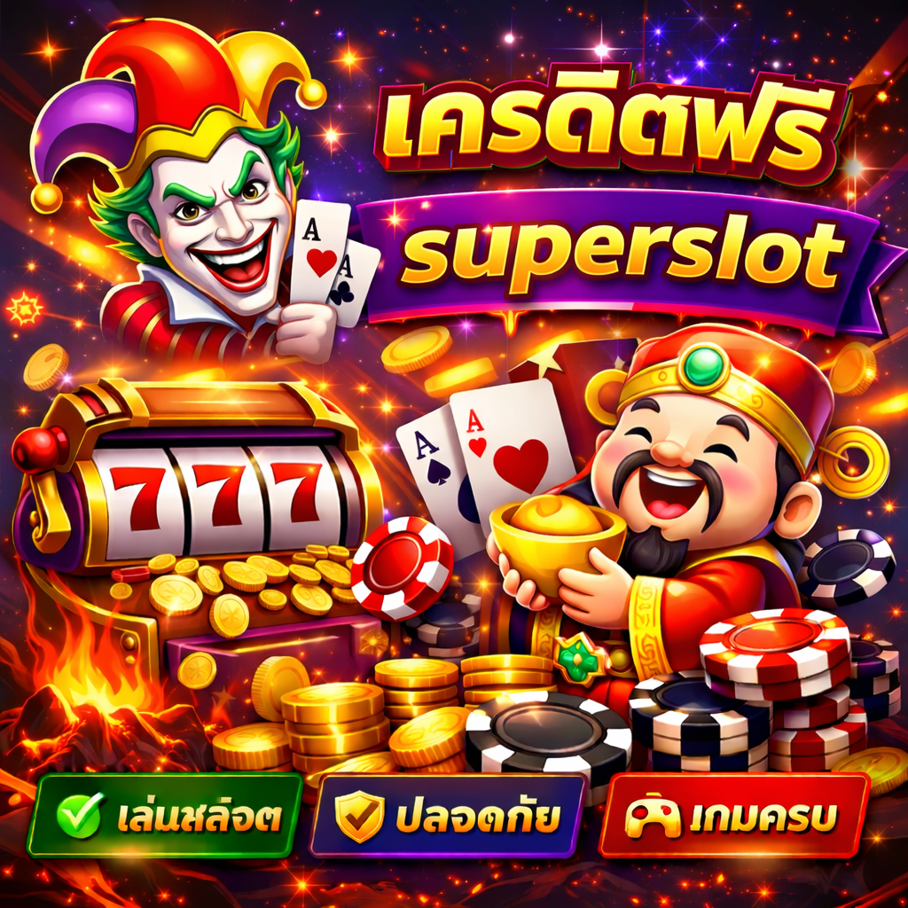 เครดิตฟรี superslot ทดลองเล่นสล็อตฟรีก่อนลงทุน เกมหลากหลาย ระบบดี เหมาะสำหรับผู้เล่นมือใหม่