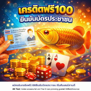 เครดิตฟรี100ยืนยันบัตรประชาชน โปรเริ่มต้นสำหรับสายเดิมพันยุคใหม่
