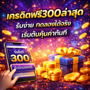 เครดิตฟรี300ล่าสุด รับง่าย ทดลองได้จริง เริ่มต้นคุ้มค่าทันที