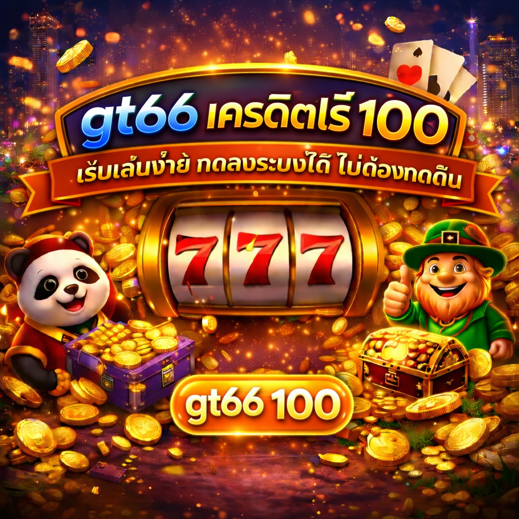 เริ่มต้นความสนุกกับ gt66 เครดิตฟรี 100 เล่นง่าย ไ