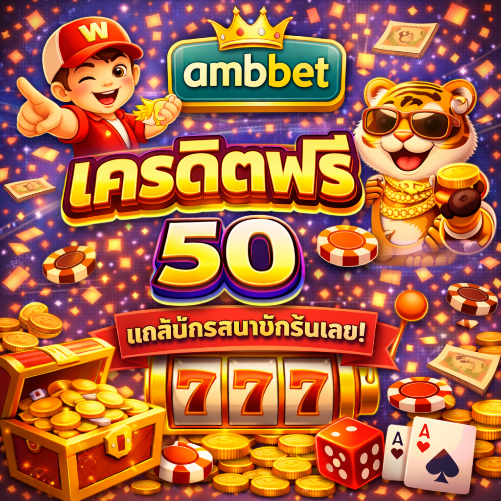 ambbet เครดิตฟรี 50 ทางเลือกเริ่มต้นสำหรับผู้เล่นยุคใหม่ ทดลองเล่นได้จริง ระบบใช้งานง่าย ไม่กดดัน