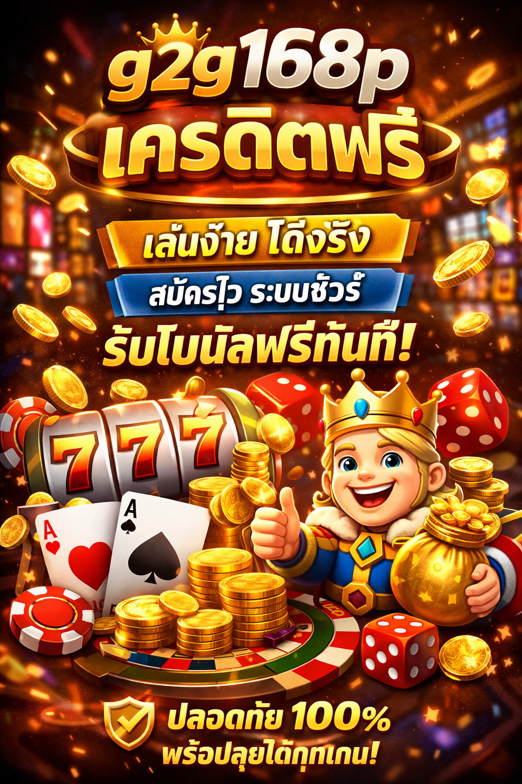 g2g168p เครดิตฟรี เล่นง่าย ได้จริง ระบบเสถียร สมัครไว พร้อมลุยทันที