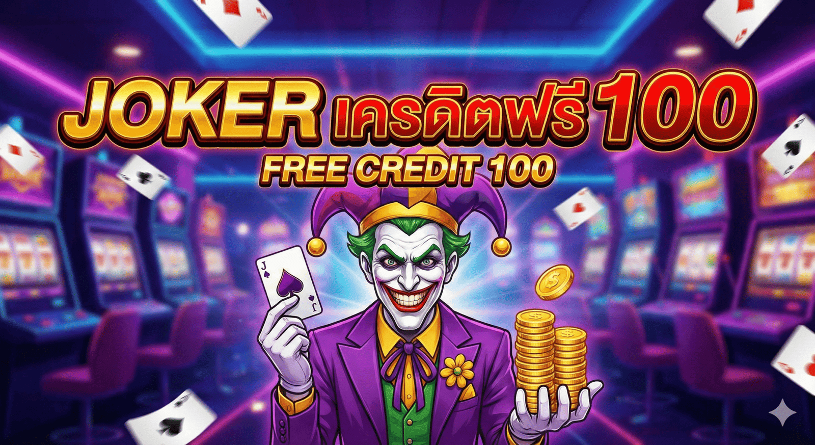 jokerเครดิตฟรี100