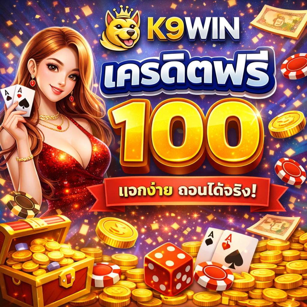 k9win เครดิตฟรี 100 ทางเลือกเริ่มต้นสำหรับผู้เล่นยุคใหม่ ทดลองเล่นได้จริง ระบบใช้งานง่าย ไม่กดดัน