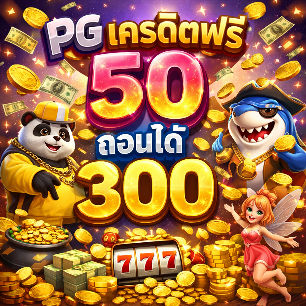 pg เครดิตฟรี 50 ถอนได้ 300