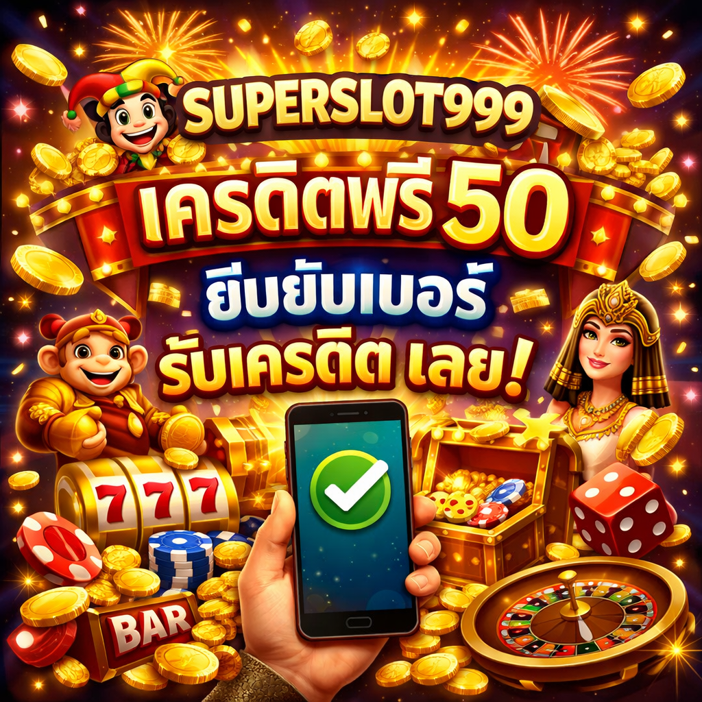 superslot999 เครดิตฟรี 50 ยืนยันเบอร์ รับเครดิต เลย
