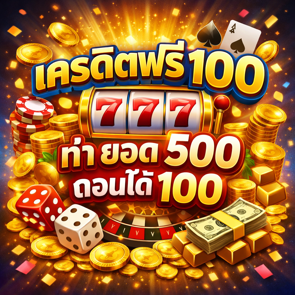 เครดิตฟรี 100 ทํา ยอด 500 ถอนได้ 100