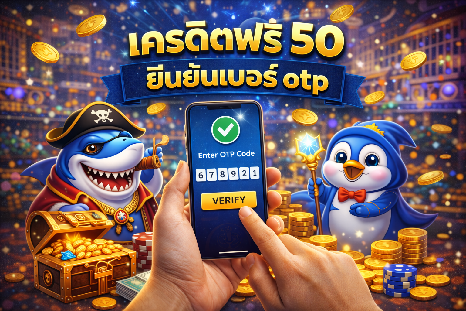 เครดิตฟรี 50 ยืนยันเบอร์ OTP คืออะไร ปลอดภัยไหม ใช้ยังไงให้คุ้มก่อนเริ่มเล่น
