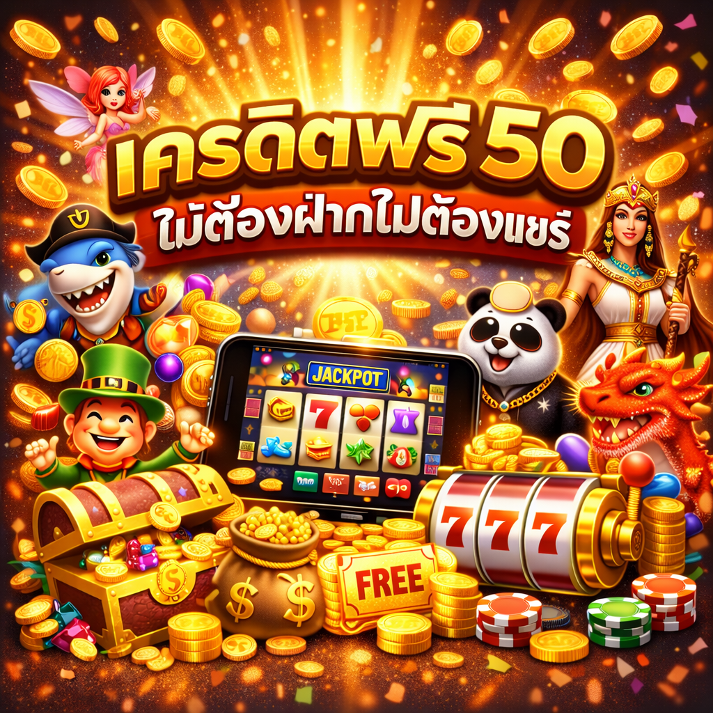 เครดิตฟรี 50 ไม่ต้องฝากไม่ต้องแชร์ คืออะไร ทางเลือกเริ่มต้นเล่นสล็อตยุคใหม่ที่ไม่ต้องเสี่ยง