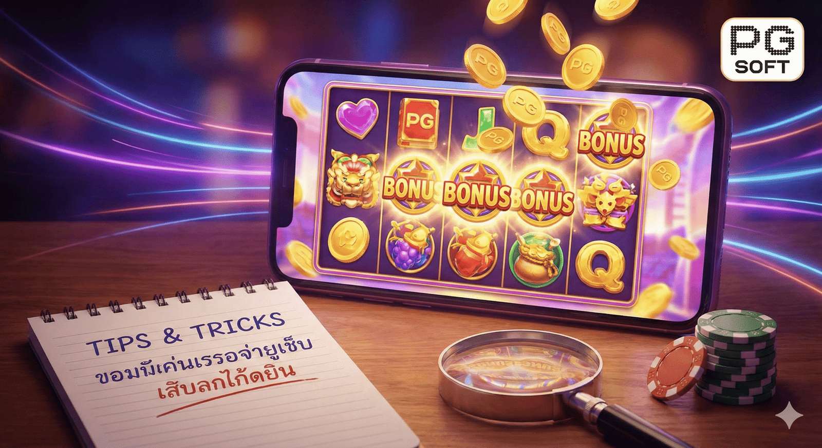 เทคนิคการเล่นสล็อต ให้ได้โบนัส pg