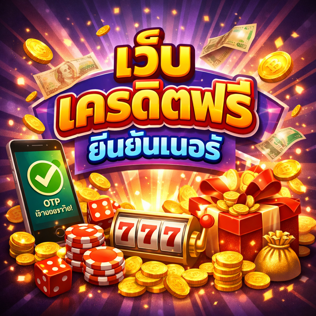 เว็บ เครดิตฟรี ยืนยันเบอร์