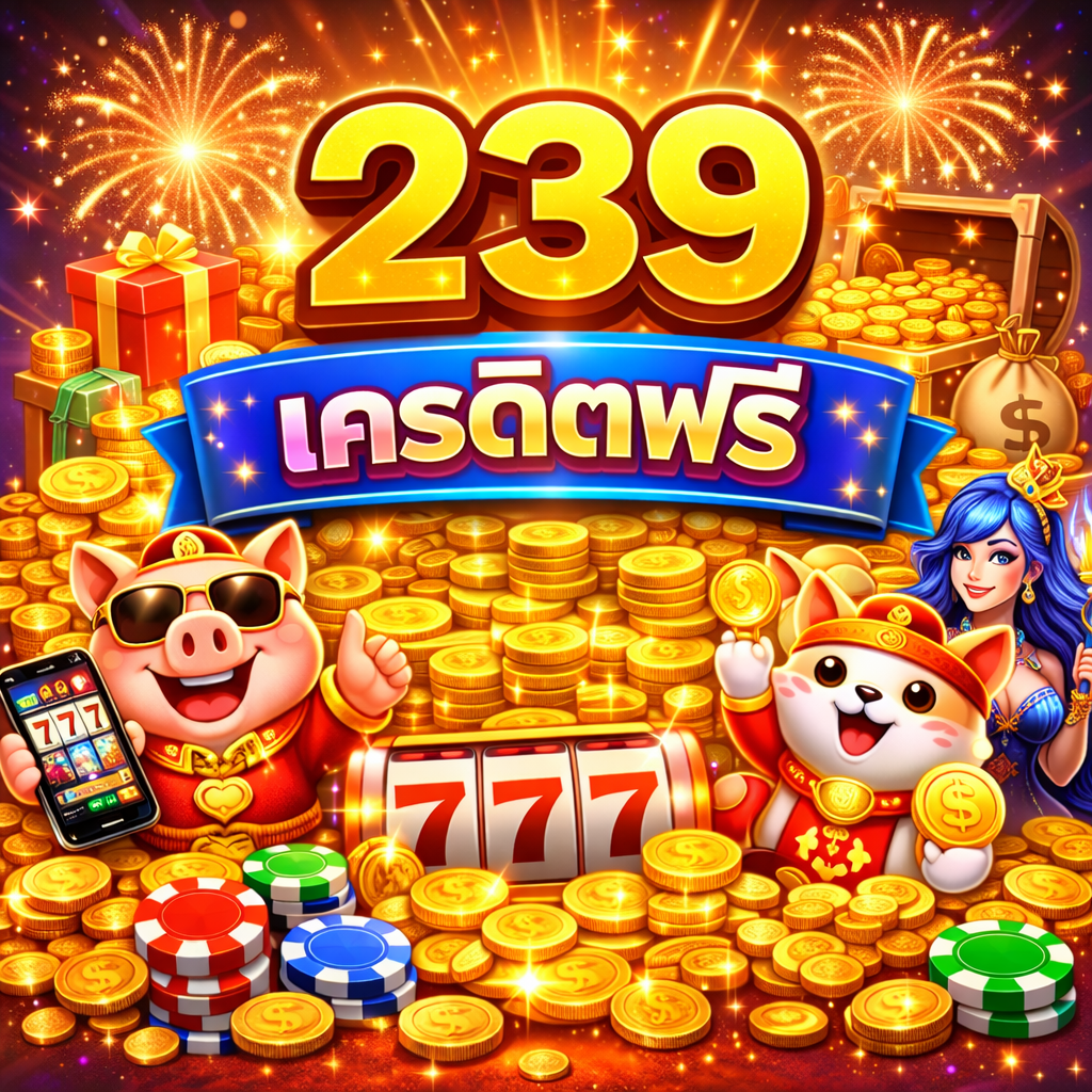 239 เครดิตฟรี อัปเดตล่าสุด ปี 2026 ทางเลือกใหม่ของสายเล่นจริง สมัครง่าย ใช้งานได้ทันที