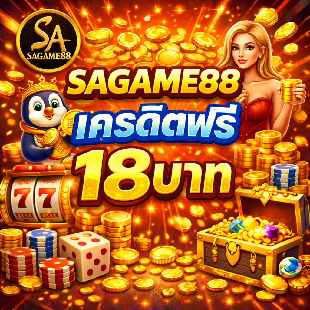 SAGAME88 เครดิตฟรี 18 บาท โปรสล็อตทดลองเล่นยอดนิยม อัปเดตล่าสุด 2026