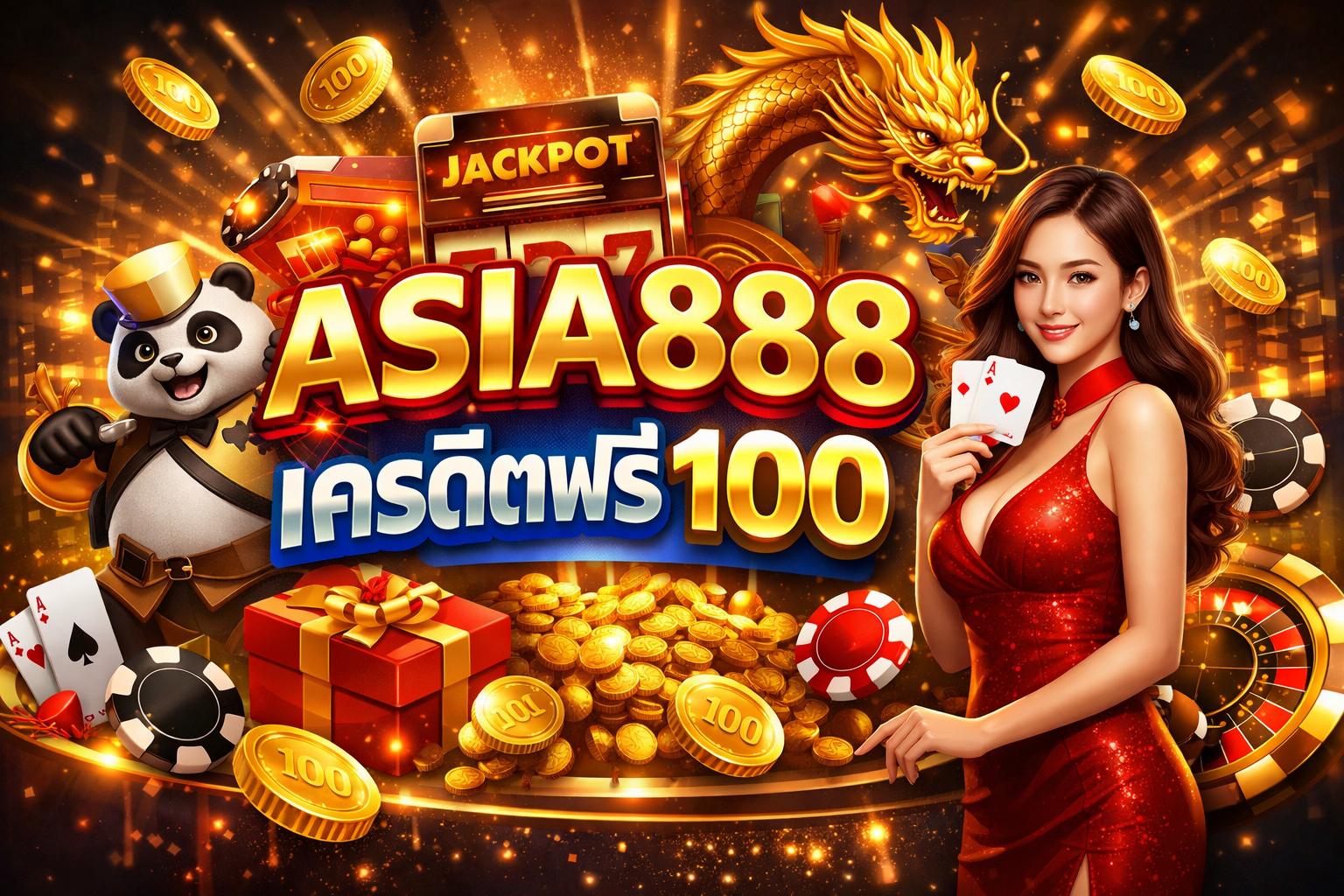 asia888 เครดิตฟรี 100 เล่นง่าย แตกไว เว็บตรงสายเครดิตฟรียอดนิยม 2026
