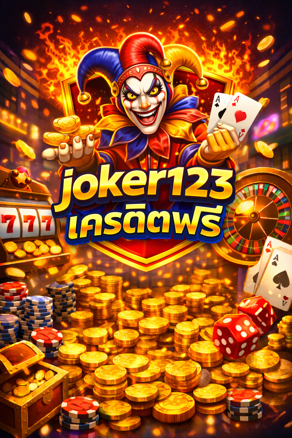 joker123 เครดิตฟรี โปรสล็อตทดลองเล่นยอดนิยม สมัครง่าย ไม่ต้องฝาก