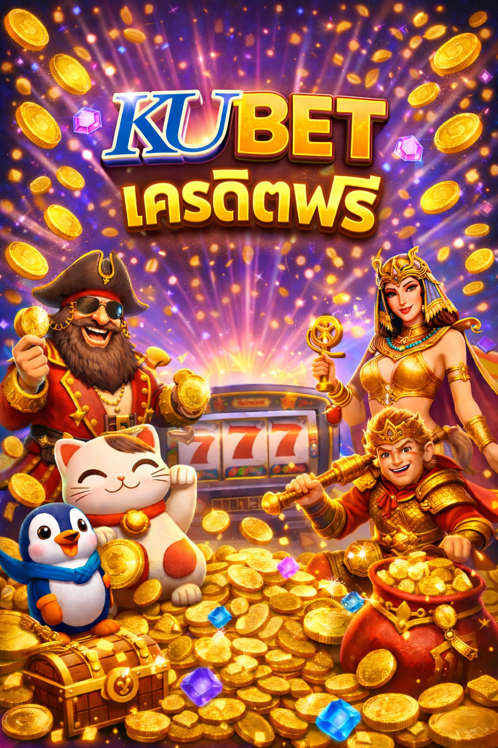 kubet เครดิตฟรี โปรสล็อตทดลองเล่นยอดนิยม สมัครง่าย เล่นฟรี ลุ้นถอนจริง ปี 2026