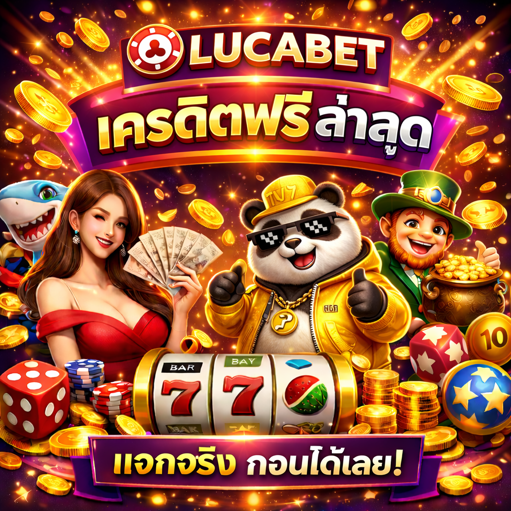 lucabet เครดิตฟรี ล่าสุด โปรสล็อตมาแรง 2026 ทดลองเล่นฟรี ระบบใหม่ เล่นง่ายบนมือถือ