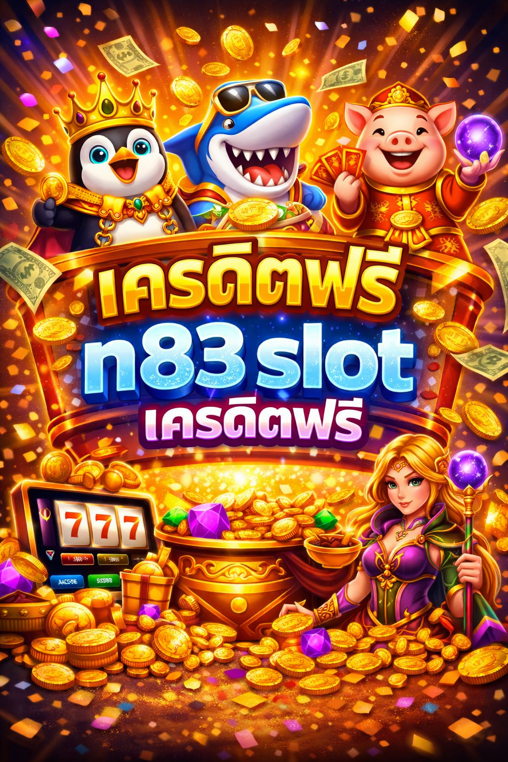 n83 slot เครดิตฟรี ล่าสุด 2026 เล่นง่าย แตกไว ไม่ต้องฝาก พร้อมเทคนิค