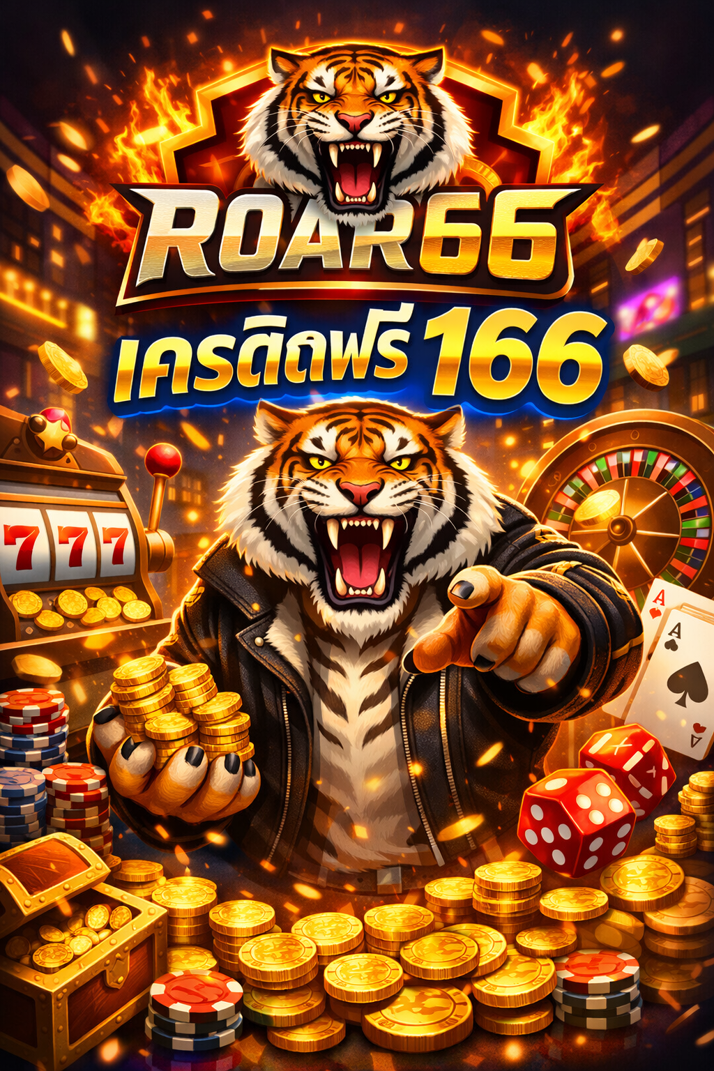 roar66 เครดิตฟรี 166 โปรสล็อตทดลองเล่นมาแรง สมัครง่าย ลุ้นถอนจริง อัปเดตล่าสุด