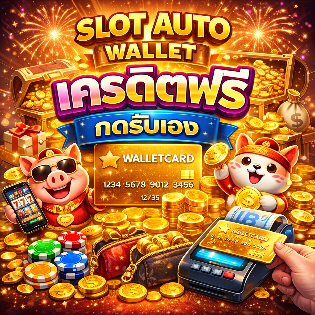 slot auto wallet เครดิตฟรี ทางเลือกใหม่ของสายสล็อต ระบบอัตโนมัติ ฝากถอนผ่านวอลเลท รับโบนัสจริง ไม่ต้องรอแอดมิน เล่นง่าย