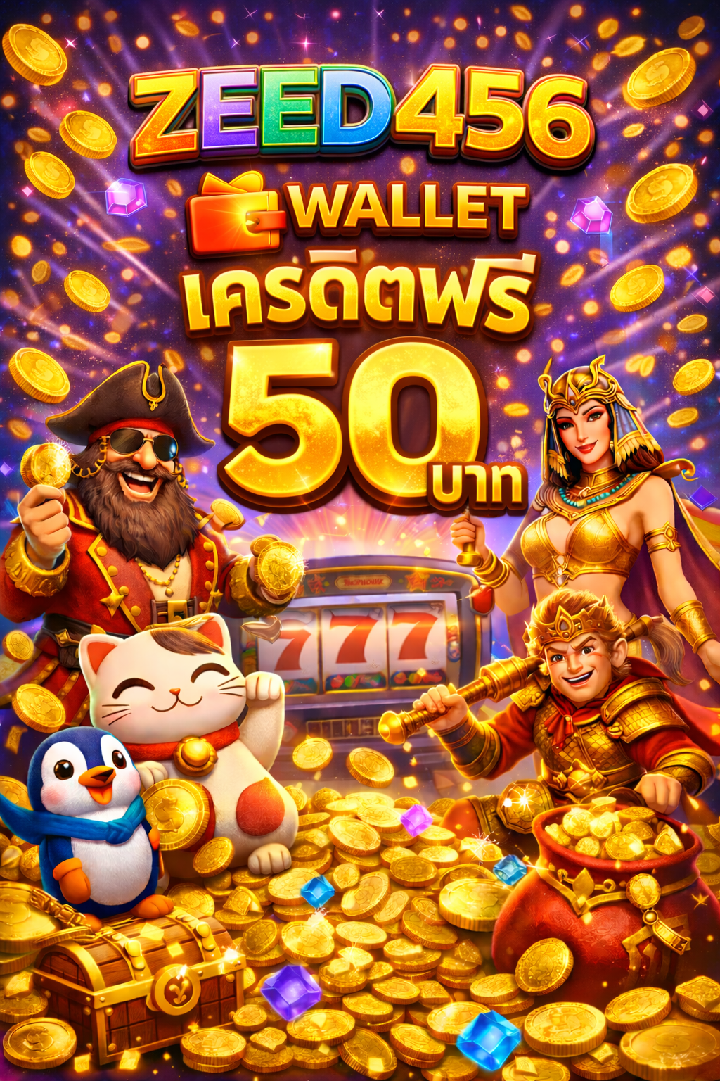 zeed456 wallet เครดิตฟรี 50 โปรสล็อตวอเลท สมัครง่าย ทดลองเล่นฟรี อัปเดตปี 2026