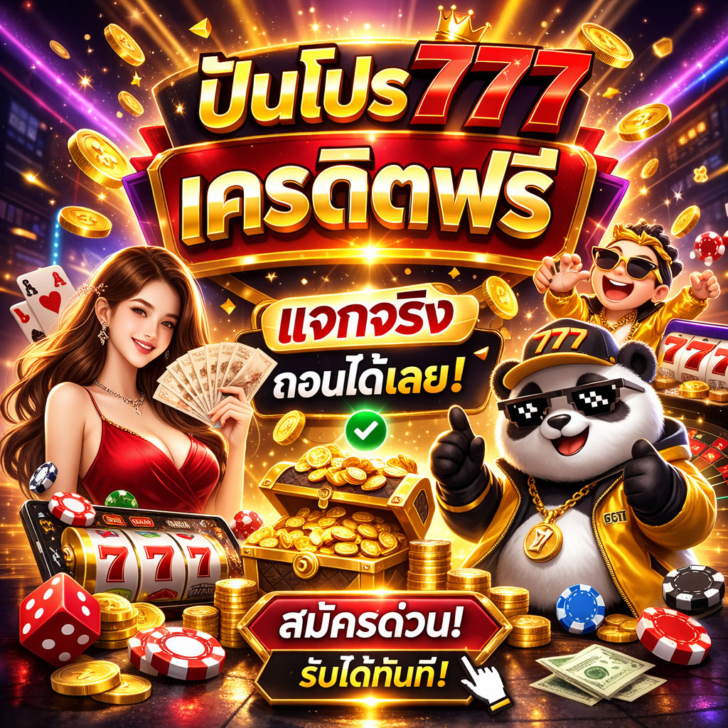 ปันโปร777 เครดิตฟรี โปรสล็อตมาแรง 2026 สมัครง่าย โบนัสจริง เล่นได้ทั