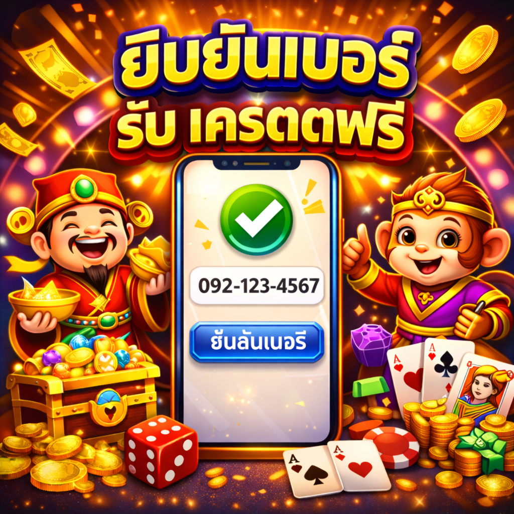 ยืนยันเบอร์ รับ เครดิตฟรี โปรสล็อตทดลองเล่นยอดนิยม สมัครง่าย อัปเดต 2026