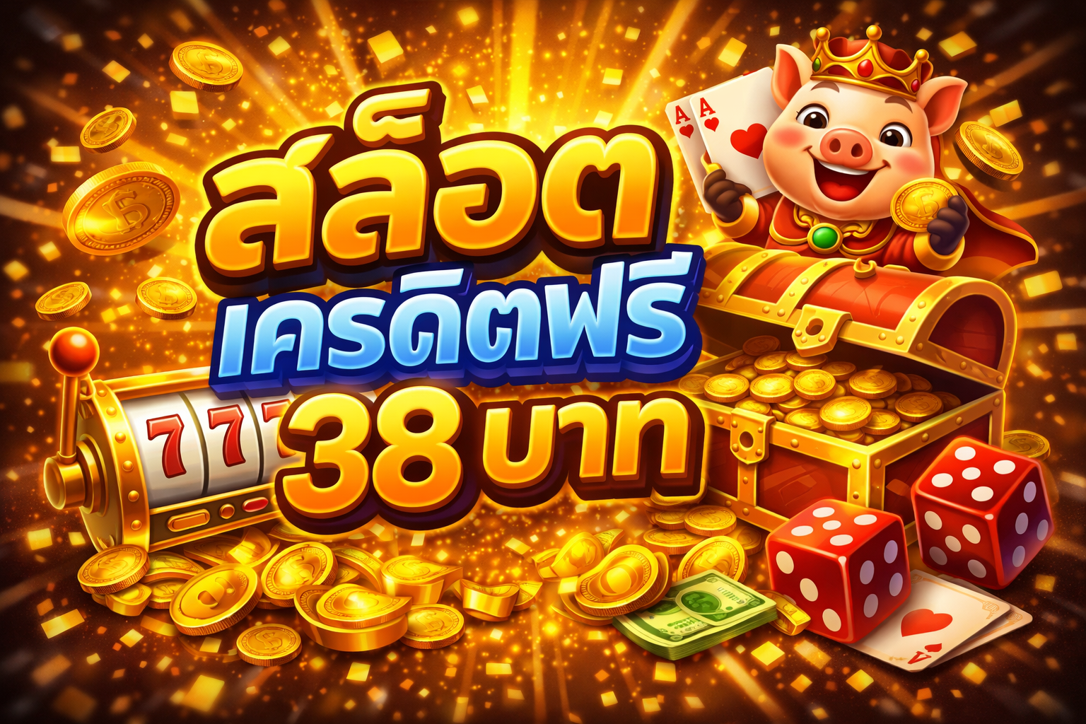 สล็อต เครดิตฟรี 38 บาท ไม่ต้องฝาก เล่นได้จริง แตกง่าย อัปเดตใหม่