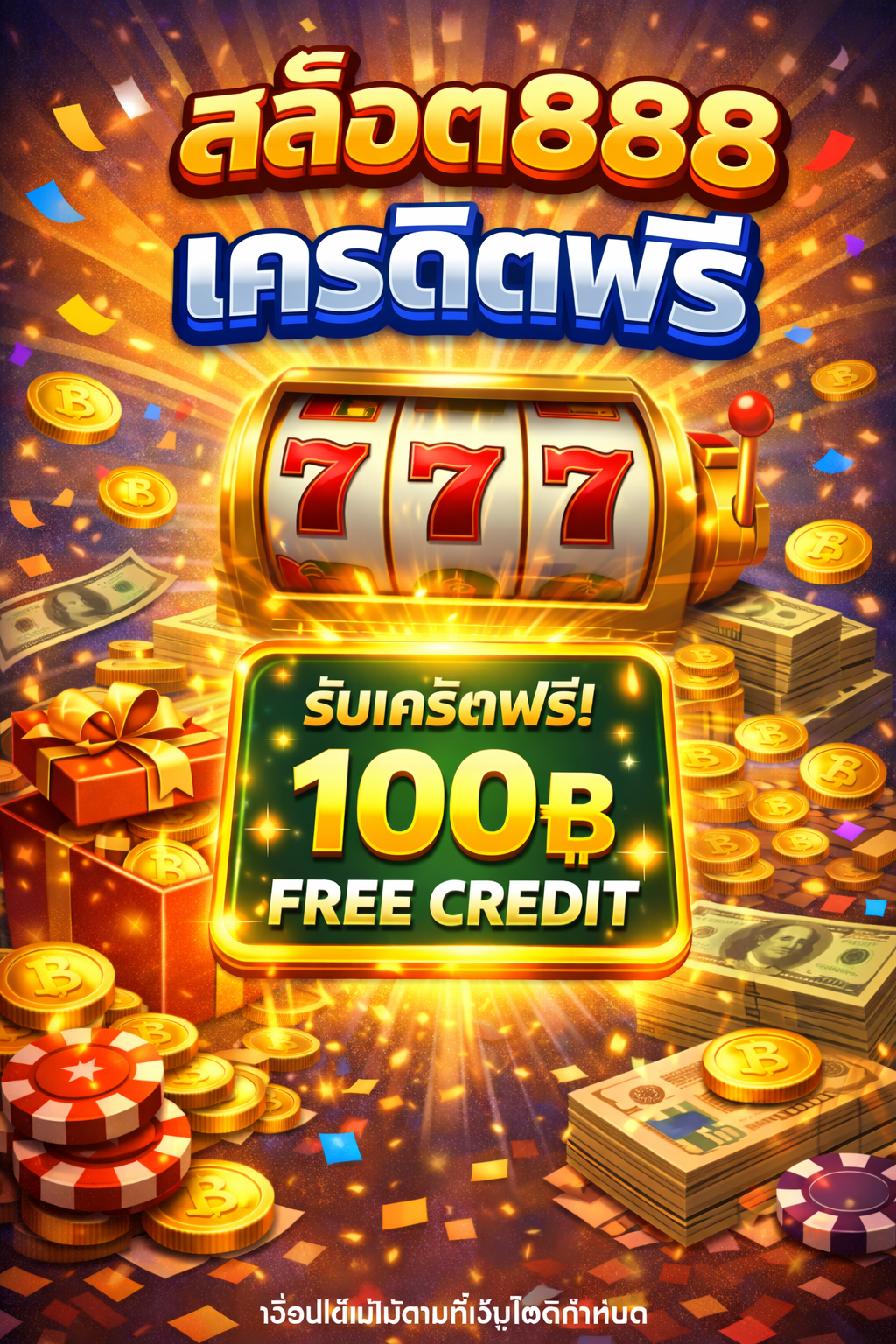 สล็อต888 เครดิตฟรี ล่าสุด 2026 แจกจริง ไม่ต้องฝาก เล่นได้ทันที เว็บตรงปลอดภัย